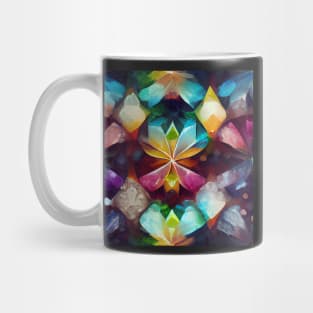 Rainbow crystal pattern Mug